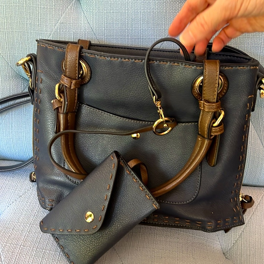 Navy Purse with Wallet NEW